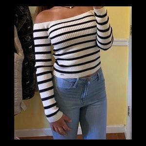 Hollister off the shoulder sweater